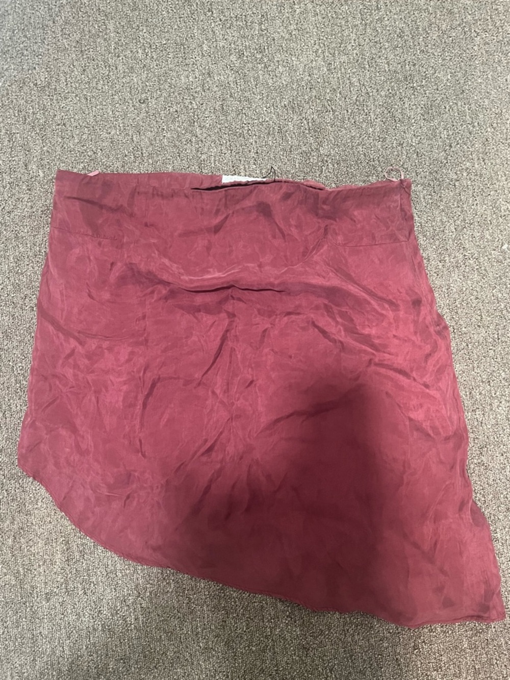 Zara Wine Asymmetrical Skirt